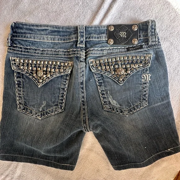 Miss Me Vintage Y2K Jean Shorts - Picture 7 of 9